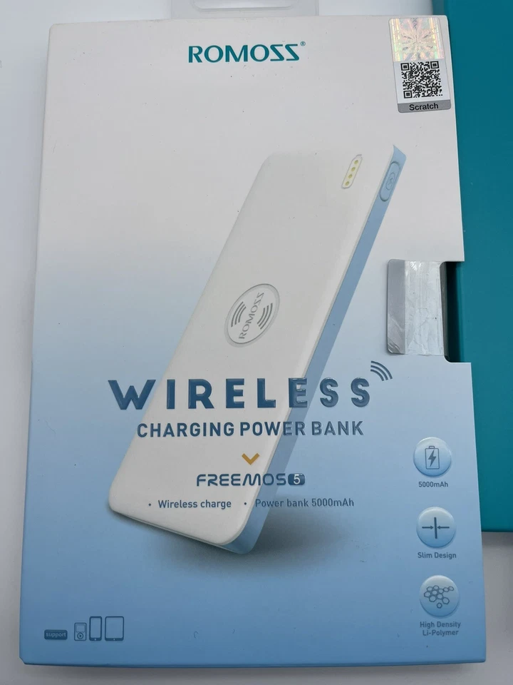 Power Bank ROMOSS Wireless  Charge Idea Regalo - Immagine 3 di 4