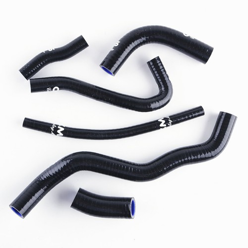 Fit 2000-2021 Suzuki DRZ 400 S DRZ400S DRZ400SM Silicone Radiator Hose Kit Black - Picture 6 of 12