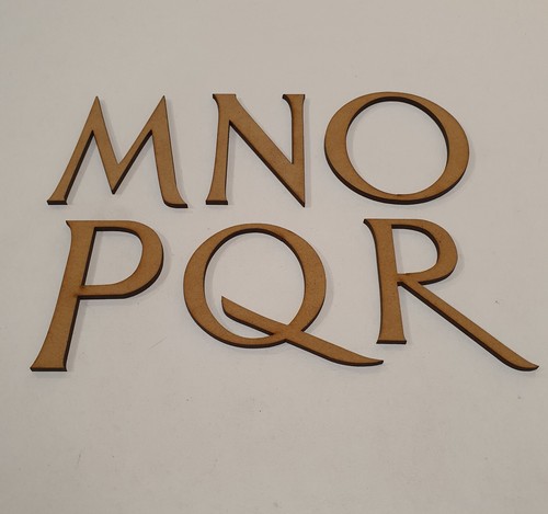 10cm Wooden letters MDF Made Any Font Craft Letters Easy too paint Capitals Only - Picture 3 of 4