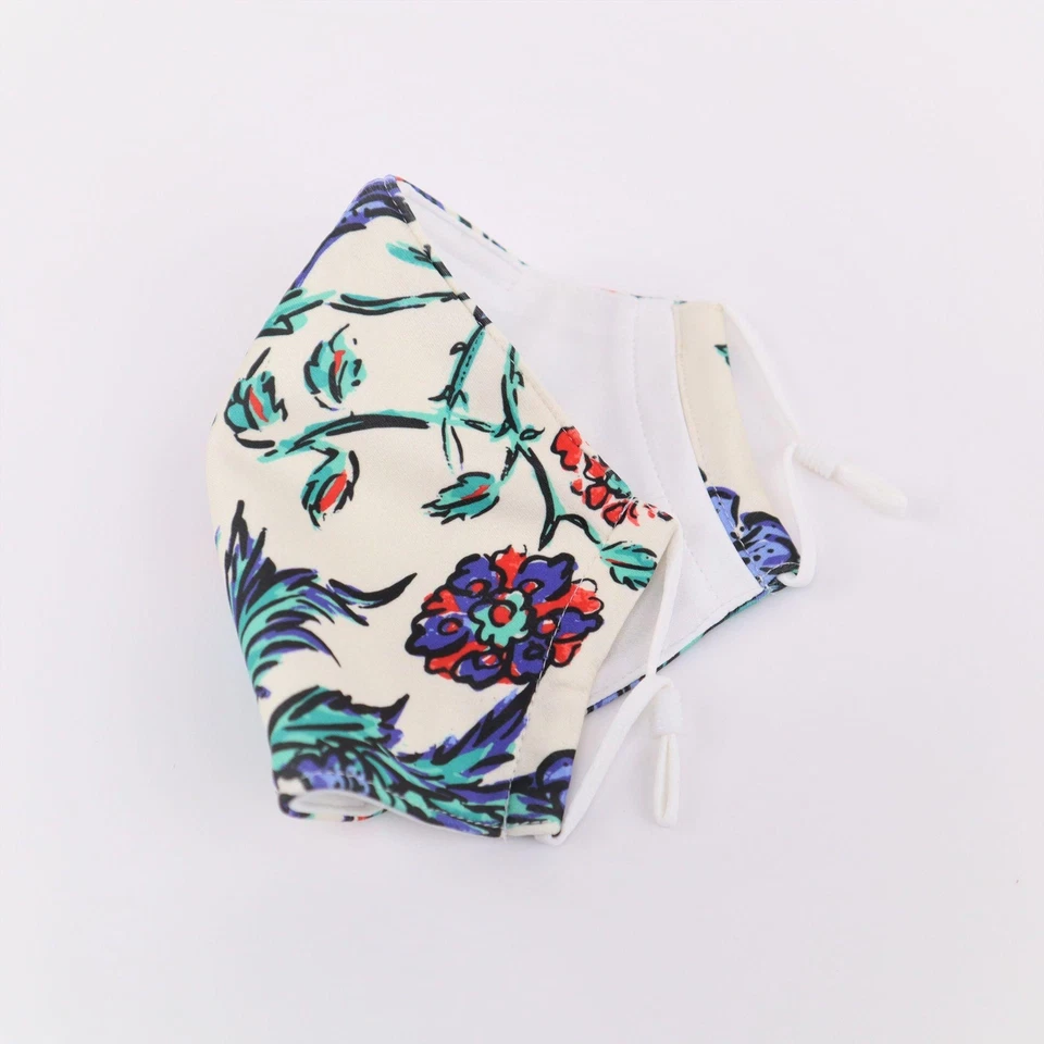 NIP Tory Burch Floral Two Layer Adjustable Mask Face Cover Pick a deisgn - Image 3 of 4