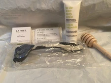 NEW Lot 5 THIS WORKS Lotion & Savon Soap Razor Honey Dipper & Lather Face Soap