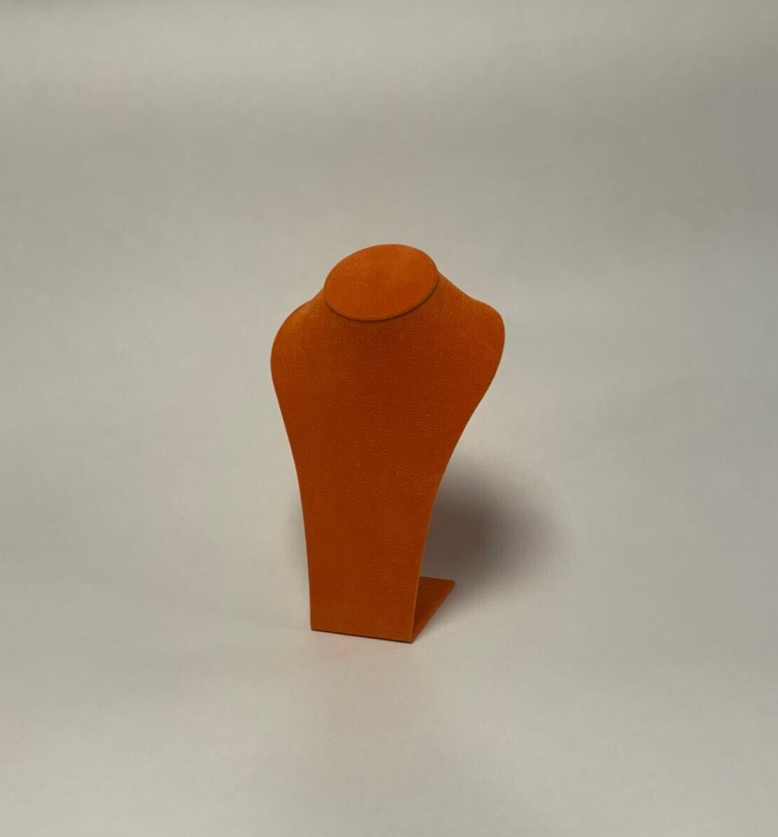 Medium Jewellery Display Necklace Bust (Mandarin Orange) *Made in the UK*