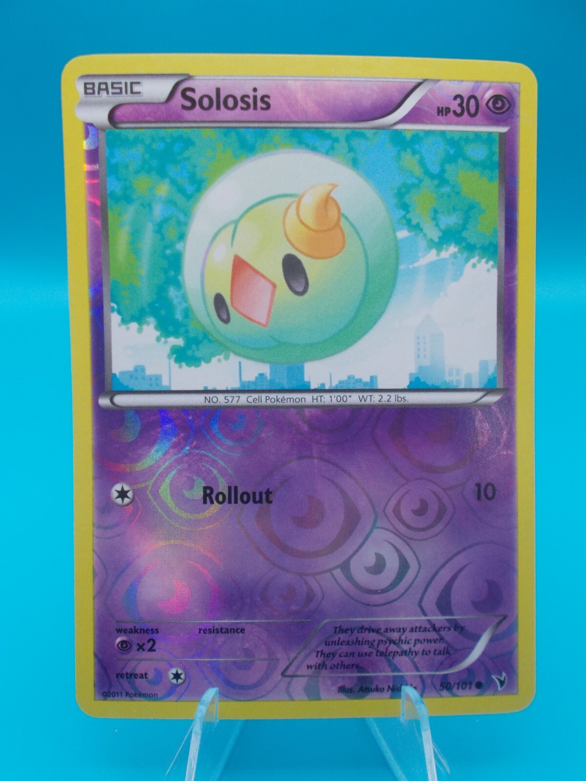 Solosis 50/101 Noble Victories Pokémon TCG Reverse Holo Near Mint/Mint
