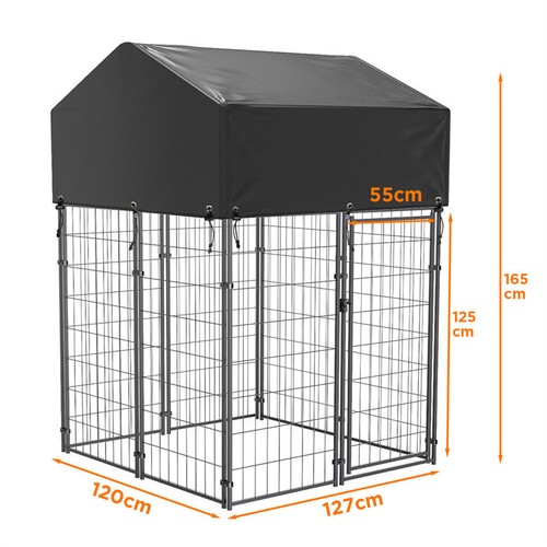 YARNOW Hundekäfig Abdeckung - 2-teilige Schutzplane Für Innen & Außen