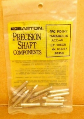 Easton Precision ACC-60 Parabolic Target Points - 108 gr - New Pack