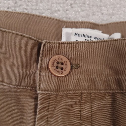 Vintage Calvin Klein Baggy Cargo Pants Women's 13 Beige Wide Leg Grunge Skater - Picture 7 of 22