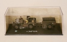 Hongwell Cararama 143 Willys Jeep Trailer Cj-2a