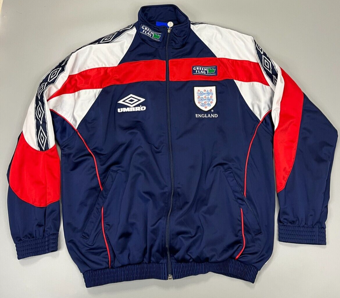 England Umbro Jacket Football Soccer Shirt Training Green England Umbro Jacket Football Soccer Shirt Training Green