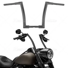 Gloss Black 12" Rise DNA MONSTER Ape Hanger 1-1/2" Fat Bar Handlebar For Harley