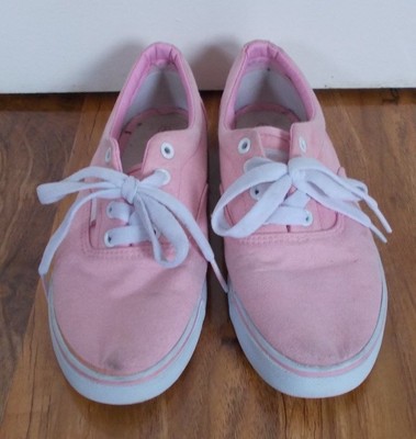 womens pink and white trainers