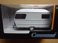 Wohnwagen Caravan Oldtimer Modelauto Ca.11Cm *Neu* 1:43