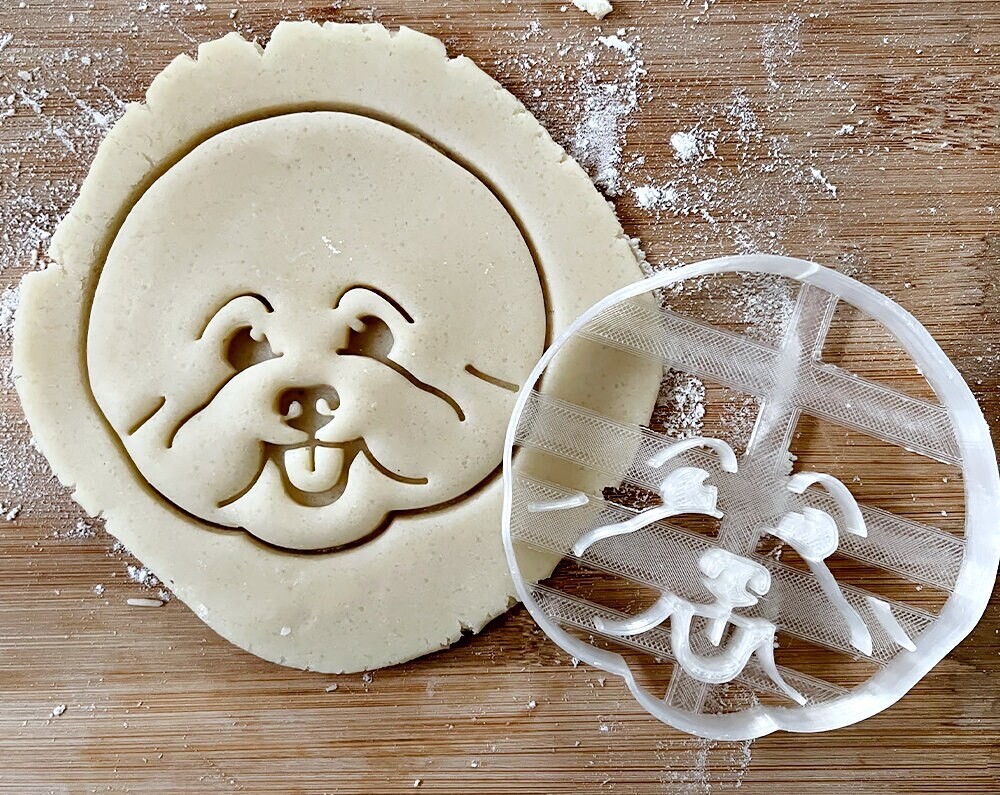 Bichon Frise Cookie Cutter, Dog Portrait Cutter