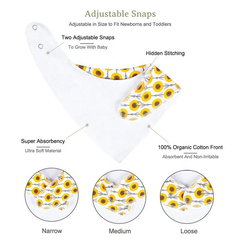 3 PC Baby GIFT SET Dummy Strap+TWO Bandana Teething Bibs-GREAT BABY GIFT - image 2 of 4