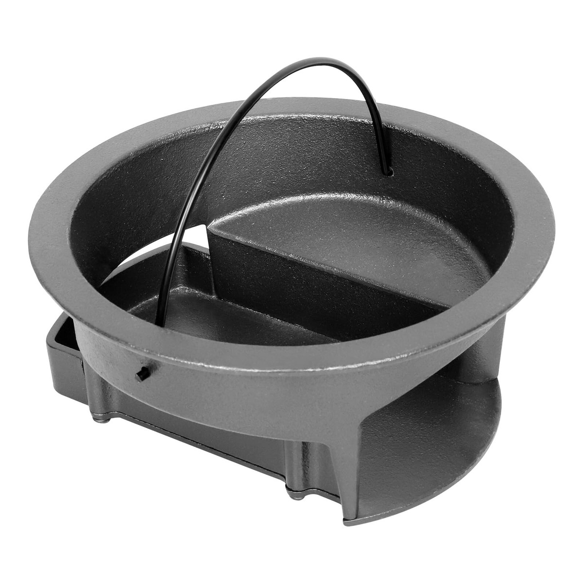 Vankey Heavy Duty Cast Iron Ash Can for Kamado Joe Classic Joe