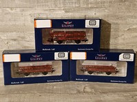 Liliput H0 Set Verschlagwagen / Viehwagen (3 Wagen) Db Ep.Iii