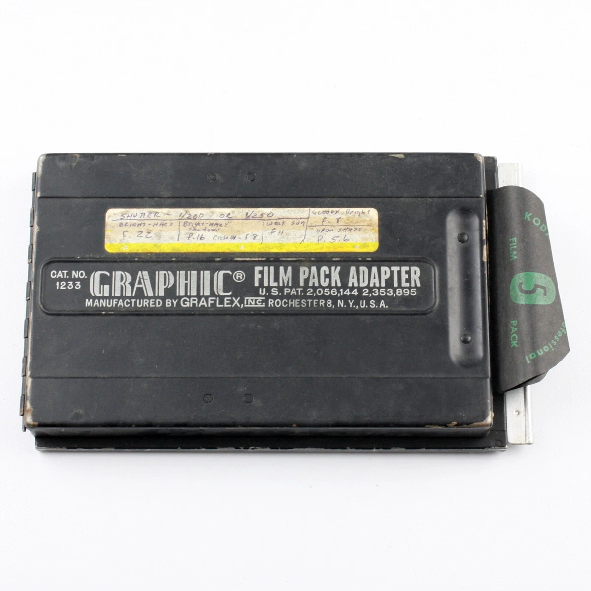 その他 GRAFLEX GRAPHIC FILM PACK ADAPTER Graflex Graphic Film Pack Adapter – Coastal Film Lab