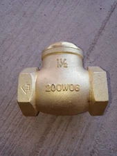 1 1/2" Brass Swing IPS 200WOG Check Valve Female Threaded Plumbing Fitting