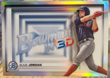 2022 Bowman Draft Bowman in 3-D Blaze Jordan #B3D-7 Boston Red Sox