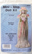 Design Works "LIZA" 8" Mini-Mop Doll Craft Kit #9290 - New, Sealed!