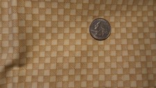 Cotton Fabric SMALL YELLOW CHECK PLAID, Debbie Mumm 1/2 Yd/44"