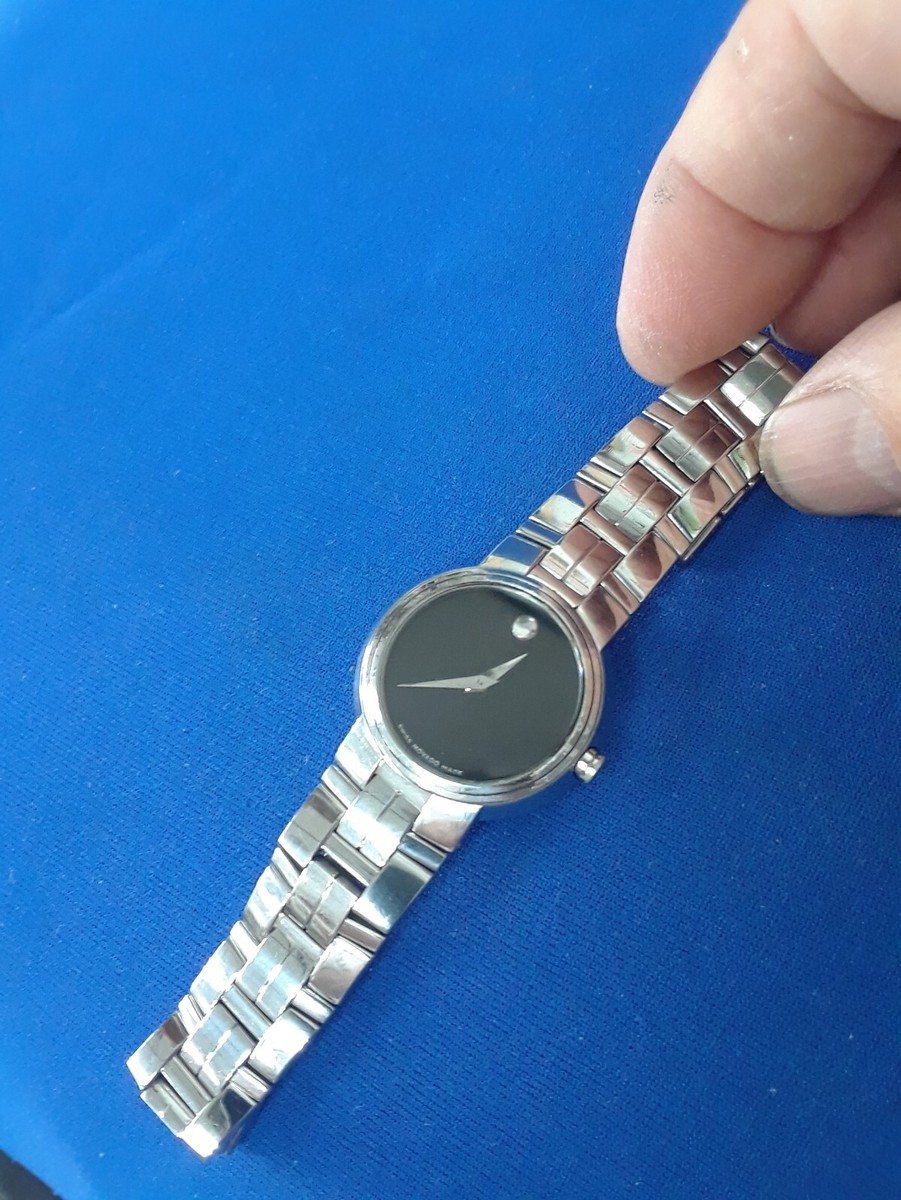 Genuine MOVADO Ladies Museum Watch MOVADO Museum 25MM Quartz SS Black Dial Women main image 3