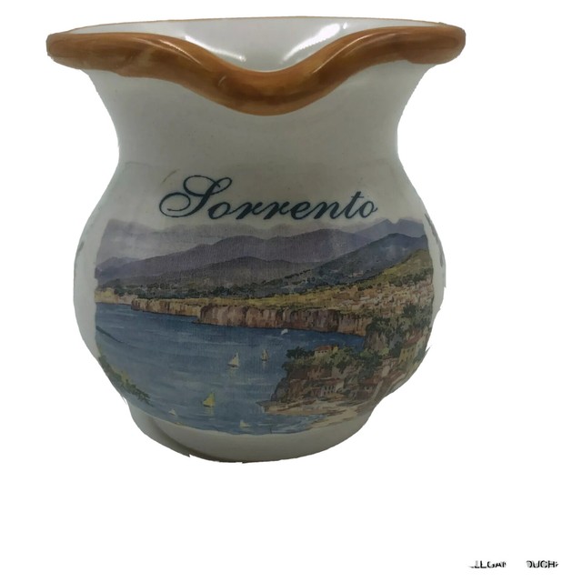 Sorrento, Italy Handmade Decorative Italian Ceramic Pottery 7" Pitcher
