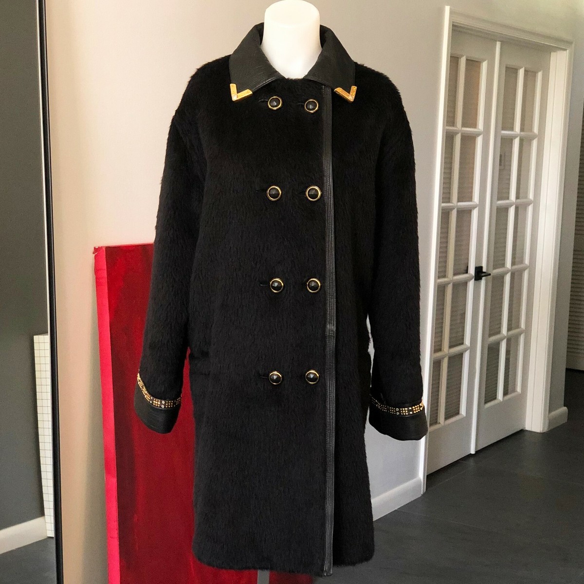 GIANNI VERSACE alpaca & wool coat size 44 from Bondage Style worn