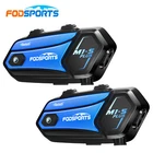 2xM1-S Plus Motorcycle Bluetooth Headset Helmet Intercom 10 Riders Communication