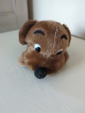 Vintage- 5.5  1973 R Dakin  Co mini Drooper Dog BROWN Plush Stuffed Puppy Dog
