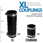 Fernco XL 1056-1502 Flexible Pipe Coupling 1-1/2” CI/Plastic/Steel to 1-1/2” ...