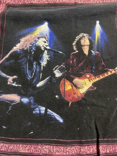 Vintage 1995 Jimmy Page and Robert Plant No Quarter Authentic Concert T-Shirt - Picture 3 of 13