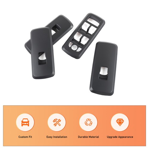 Matte Black Window Lift Switch Button Trim For Land Rover Discovery 4 2010-2016 - Picture 10 of 18