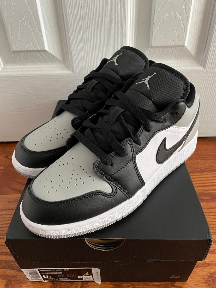 Nike Jordan 1 Low Shadow Toe GS 6y Women 7.5 553560-052 Grey Nike Jordan 1 Low Shadow Toe GS 6y Women 7.5 553560-052 Grey