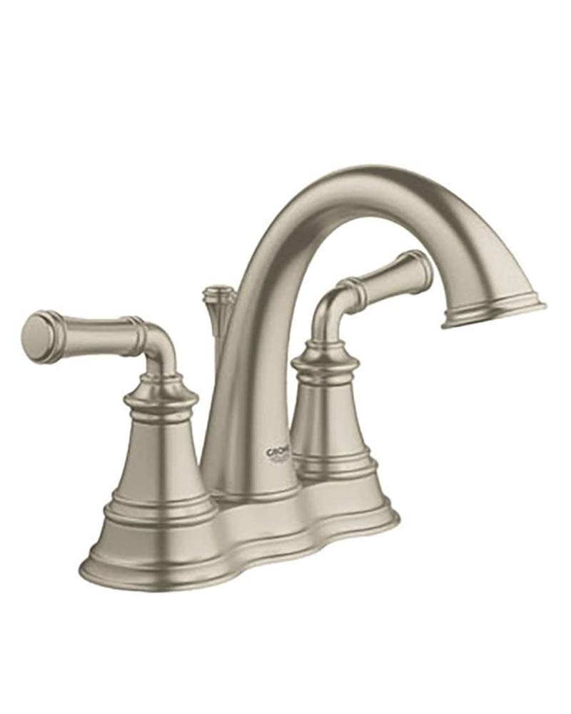 GROHE 4" Center Set 2 Handle Bathroom Faucet 1.2 GPM 20482EN0 - Brushed Nickel