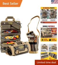 Portable Heavy-Duty Tool Roll with 6 Compartments - Perfect for DIY Enthusiasts