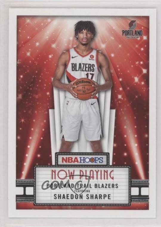 2022-23 Panini NBA Hoops Now Playing Shaedon Sharpe #7 1u6