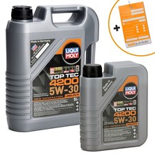 6L LIQUI MOLY TOP TEC 4200 5W30 Motoröl NEW GEN VW 504.00 507.00 BMW LL-04 6L LIQUI MOLY TOP TEC 4200 5W30 Motoröl NEW GEN VW 504.00 507.00 BMW LL-04