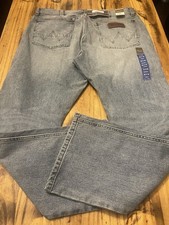 Wrangler Retro Slim Bootcut Mens Size 35X30 Zip Fly Western Blue Jeans New Tags