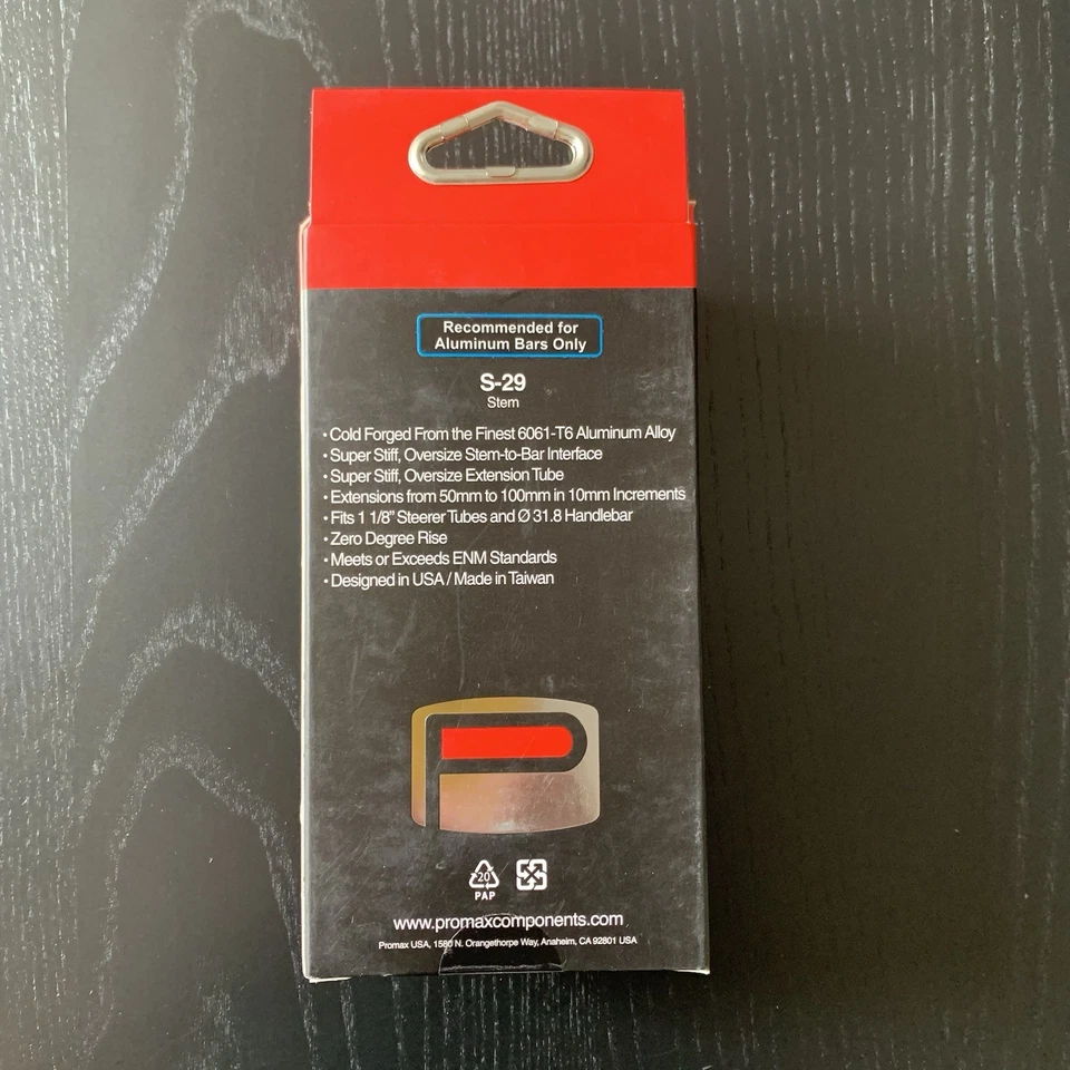 PROMAX  s-29 0 Degree Rise Stem 100 mm Blue Color - Image 3 of 3