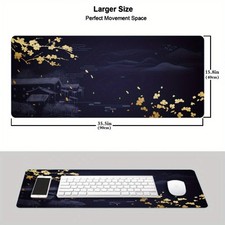40 90cmCustomizable Large Mouse Pads Featuring Retro Mural Designs, Including Op