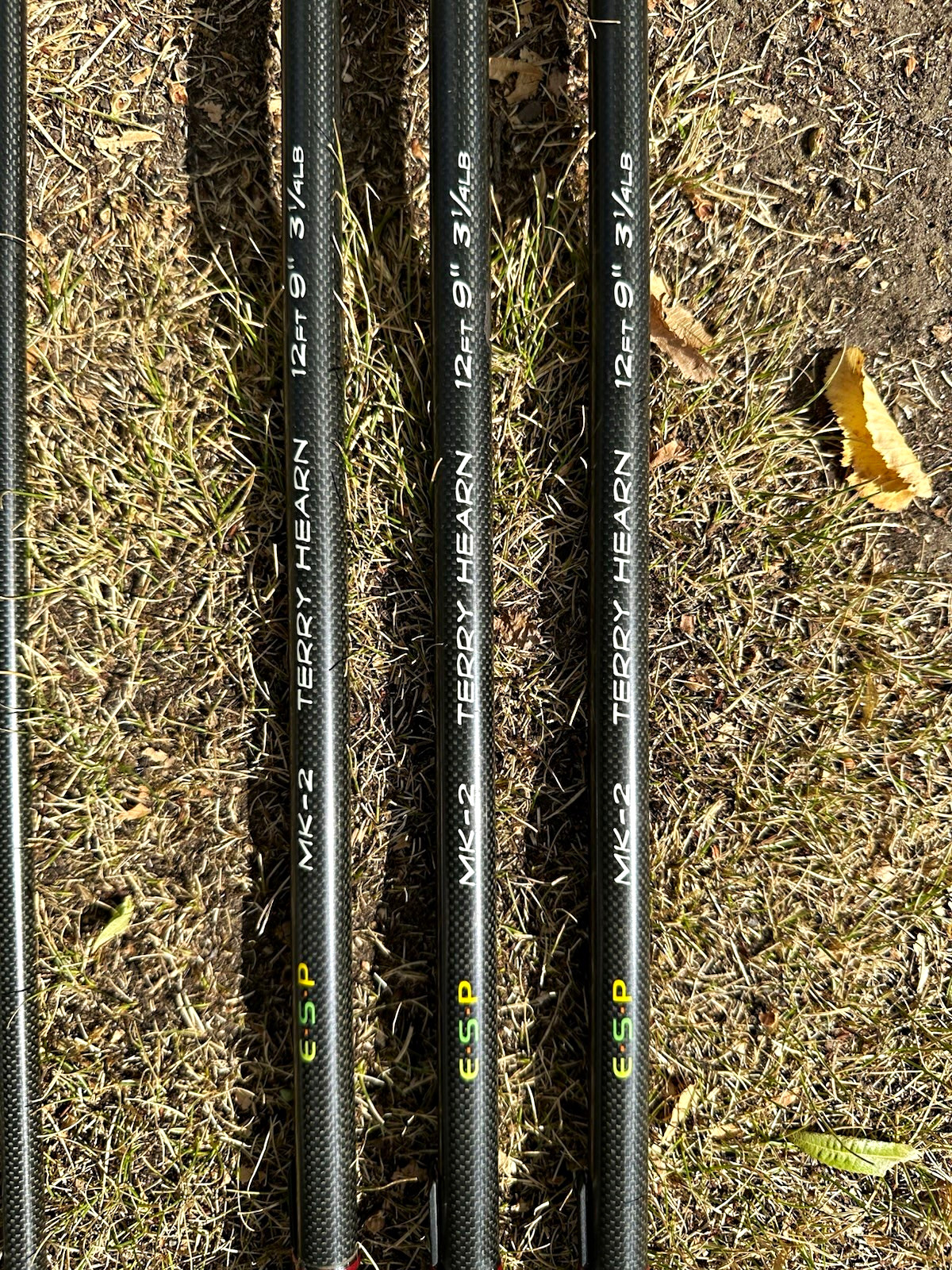 3X ESP Terry Hearn MK-2 12ft 9in, 3.25 TC carp rods