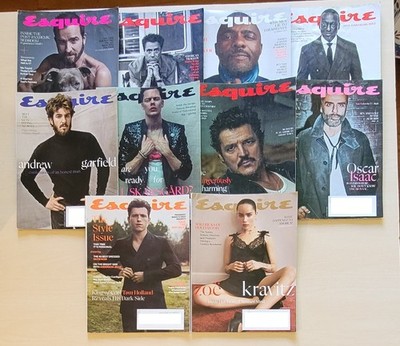 Lot of 10 Esquire Magazine 2021-2025
