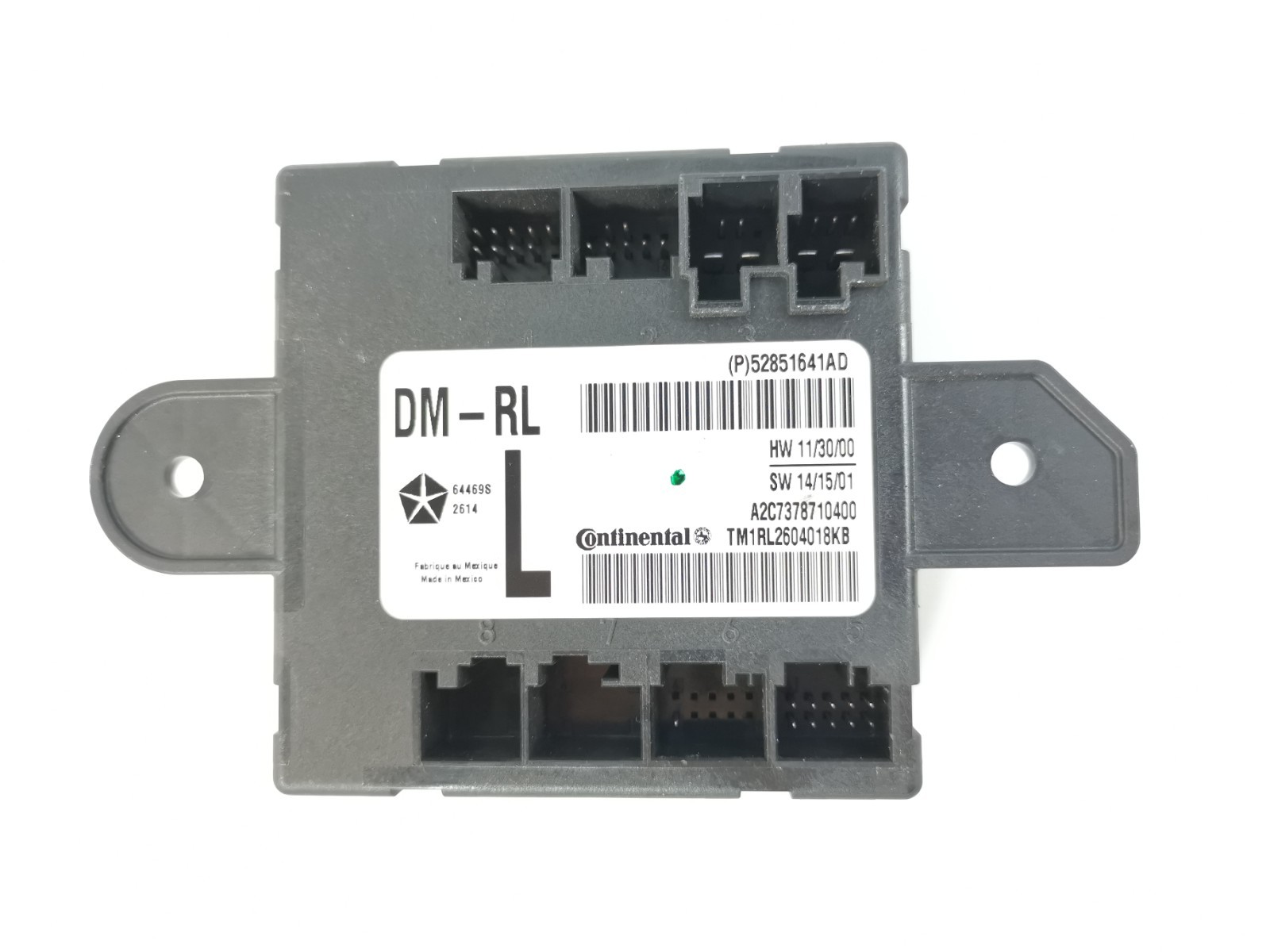 Maserati Ghibli RWD 3.0 2015 Rear Left Door Control Module 52851641AD OEM