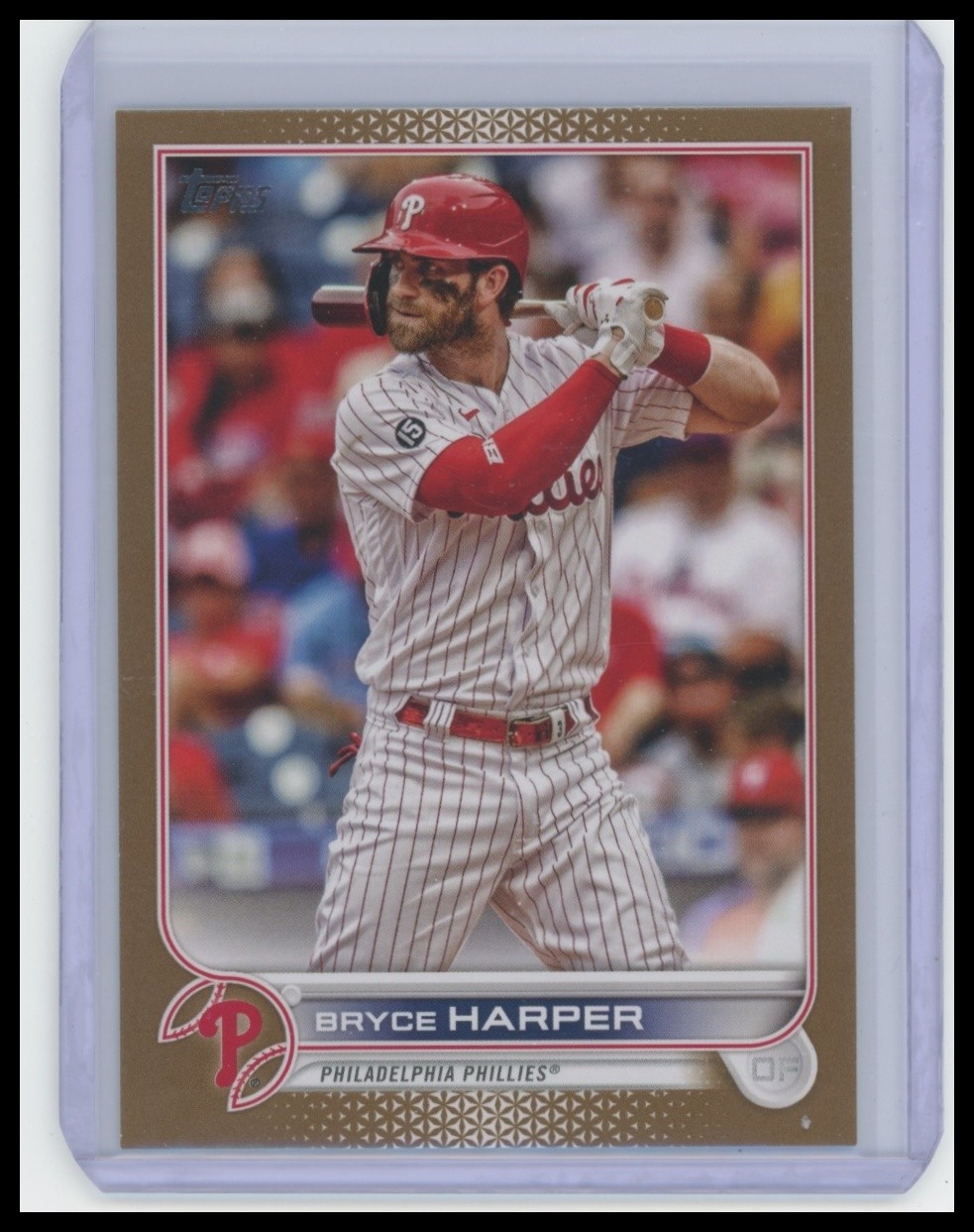 2022 Topps #250 Bryce Harper Gold #/2022