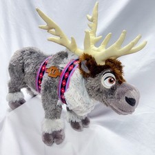 Disney Parks Frozen Sven Reindeer Plush 16" Stuffed Animal Posable Toy Christmas