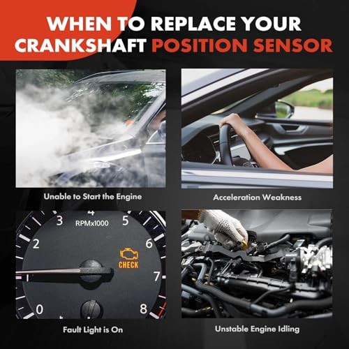 Engine Crankshaft Position Sensor Compatible with Mazda Miata 1996-1997 1.8L,