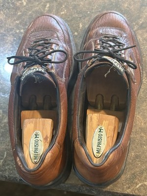 MEPHISTO Full Grain LEATHER Brown Walking OXFORD SHOES Men US 11 W/shoe Tree