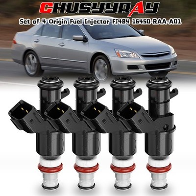 New for 2003 2004 2005-2007 Honda Accord 2.4L 4PCS Fuel Injectors 16450-RAA-A01