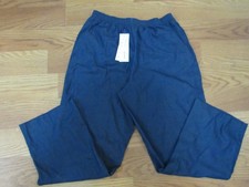 Alfred Dunner Dark Denim Look Elastic Waist Pants 12 Short NEW W Tag