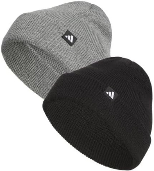 Adidas Performance Fold Beanie Double Layer for Warmth 2-Pack Black and Gray 3890₽